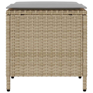 Set Divano da Giardino 4 pz con Cuscini-Sofa da Giardino-Divanetto da esterno Beige in Polyrattan 171609