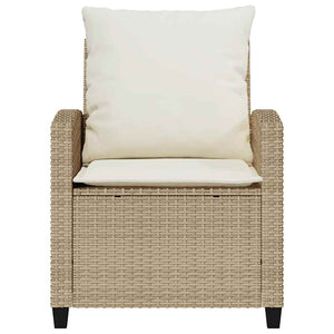 Set Divano da Giardino 4 pz con Cuscini-Sofa da Giardino-Divanetto da esterno Beige in Polyrattan 413109