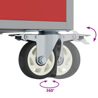 Mobile da lavoro 2 pcs Nero e Grigio 100 x 55 x 85 cm 3321362