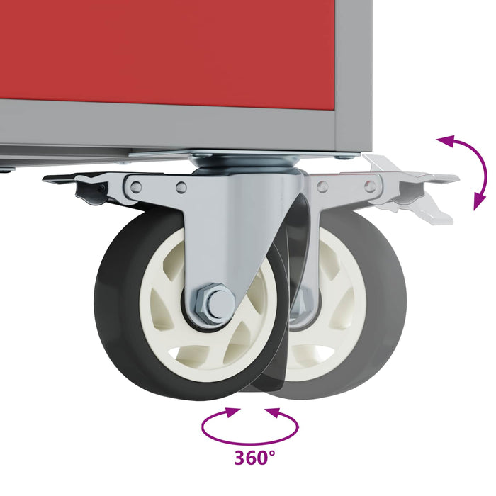 Mobile da lavoro 2 pcs Nero e Grigio 100 x 55 x 85 cm 3321362