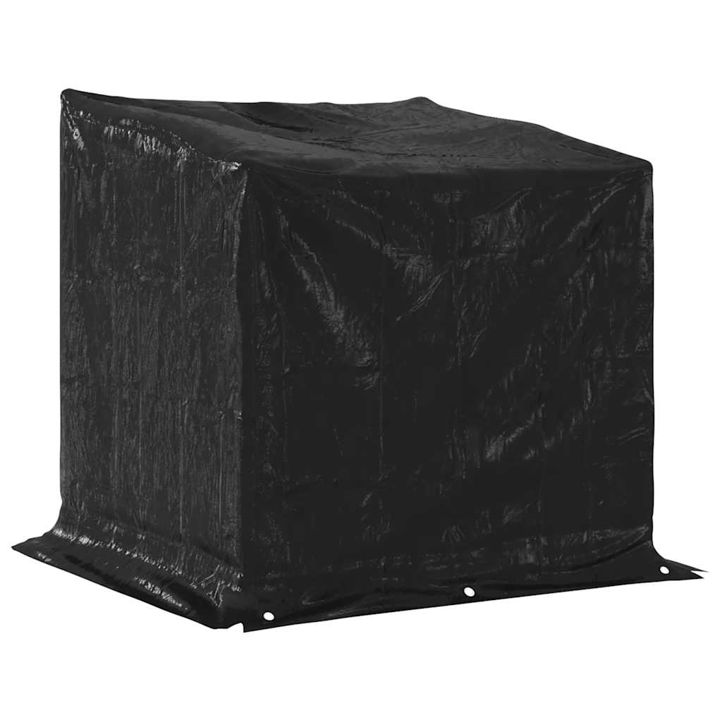 vidaXL Rastrelliera per Legna con Copertura Antipioggia 101x61x110,5cm