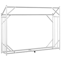 vidaxL Rastrelliera Legna con Copertura Antipioggia Acciaio Zincato