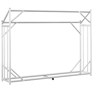 vidaxL Rastrelliera Legna con Copertura Antipioggia Acciaio Zincato