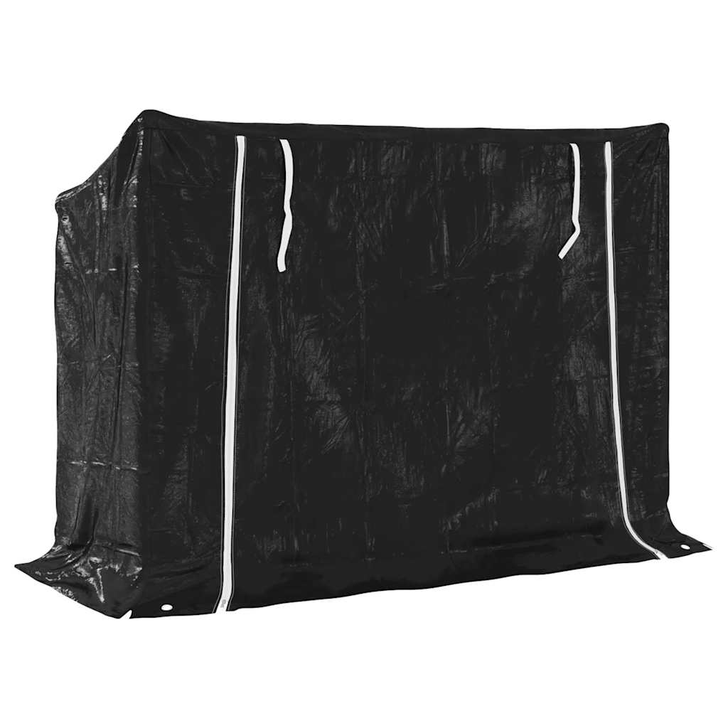 vidaxL Rastrelliera Legna con Copertura Antipioggia Acciaio Zincato