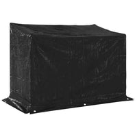 vidaxL Rastrelliera Legna con Copertura Antipioggia Acciaio Zincato