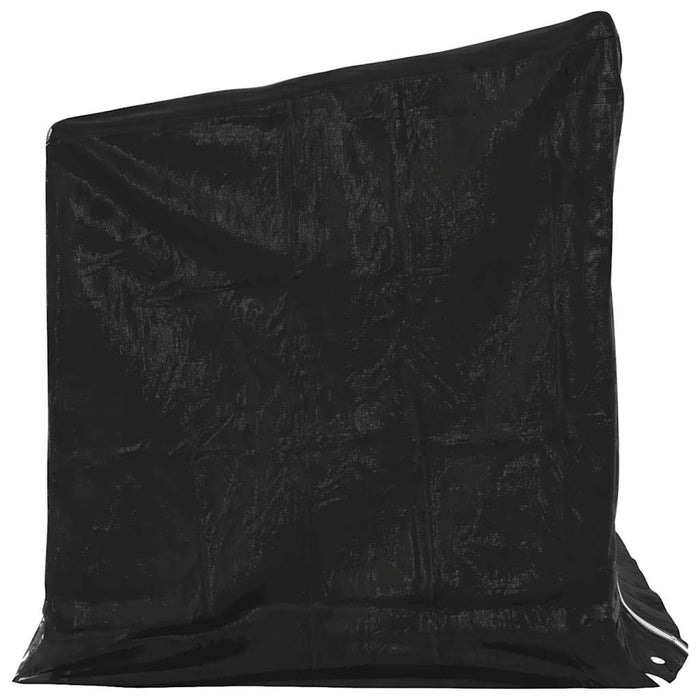 vidaxL Rastrelliera Legna con Copertura Antipioggia Acciaio Zincato