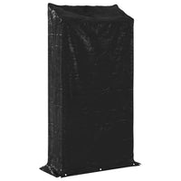 vidaXL Rastrelliera per Legna con Copertura Antipioggia 100x40x200 cm