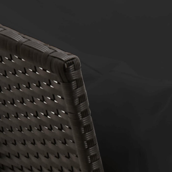 Divano da Giardino con Cuscini in Polyrattan Nero 4104122