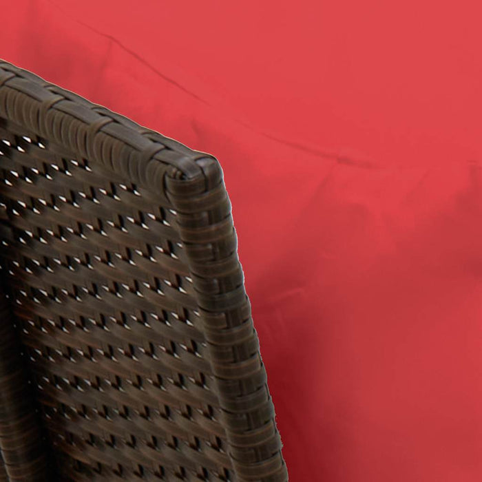 Divano da Giardino con Cuscini in Polyrattan Marrone 4104129