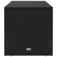 Scatola per Cuscini da Esterno Nero 100x55x55,5 cm Polyrattan 4104141