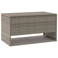 Scatola per Cuscini da Esterno Grigio 100x55x55,5 cm Polyrattan 4104143