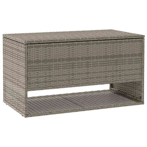 Scatola per Cuscini da Esterno Grigio 100x55x55,5 cm Polyrattan 4104143