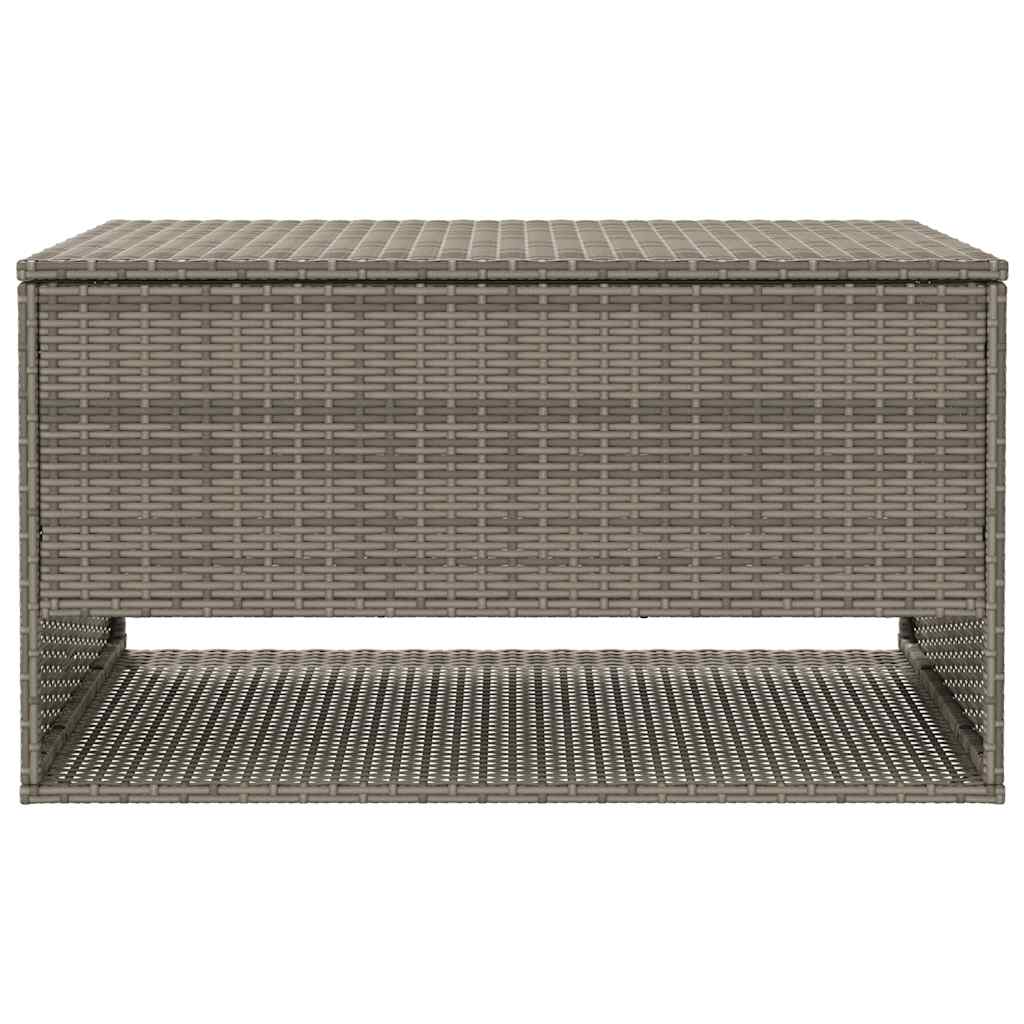 Scatola per Cuscini da Esterno Grigio 100x55x55,5 cm Polyrattan 4104143