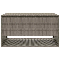Scatola per Cuscini da Esterno Grigio 100x55x55,5 cm Polyrattan 4104143