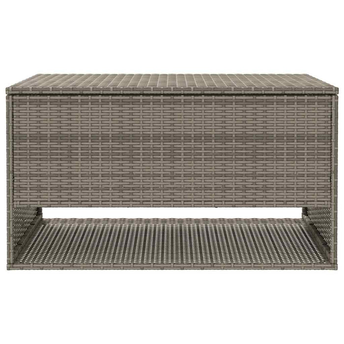 Scatola per Cuscini da Esterno Grigio 100x55x55,5 cm Polyrattan 4104143