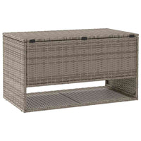Scatola per Cuscini da Esterno Grigio 100x55x55,5 cm Polyrattan 4104143