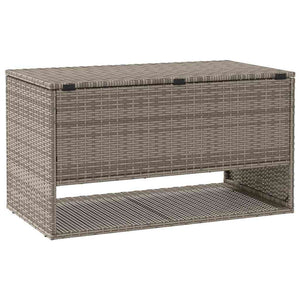 Scatola per Cuscini da Esterno Grigio 100x55x55,5 cm Polyrattan 4104143