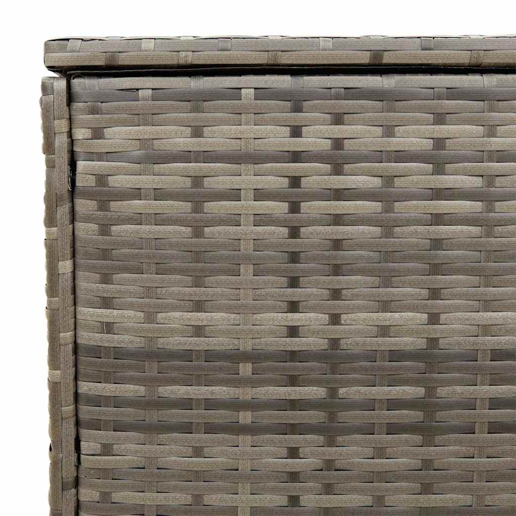 Scatola per Cuscini da Esterno Grigio 100x55x55,5 cm Polyrattan 4104143