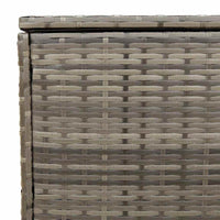 Scatola per Cuscini da Esterno Grigio 100x55x55,5 cm Polyrattan 4104143