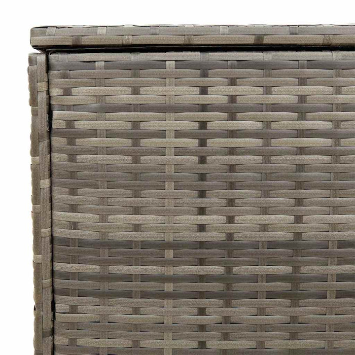 Scatola per Cuscini da Esterno Grigio 100x55x55,5 cm Polyrattan 4104143