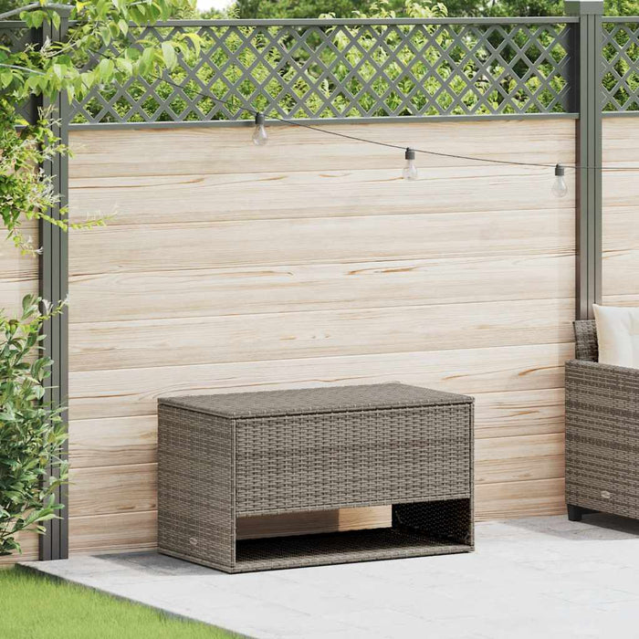 Scatola per Cuscini da Esterno Grigio 100x55x55,5 cm Polyrattan 4104143
