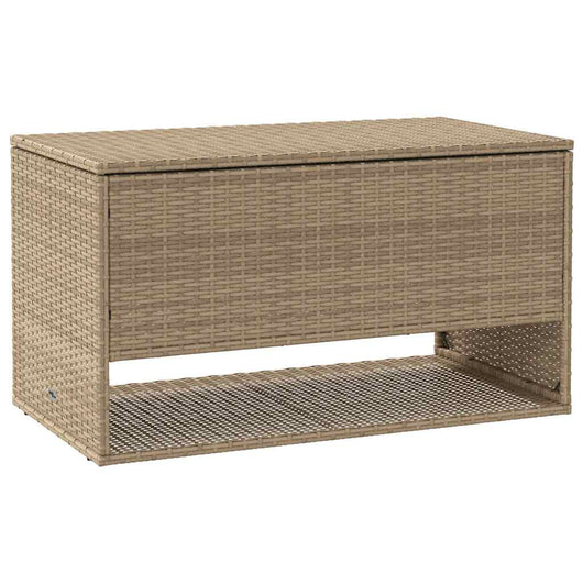 Scatola per Cuscini da Esterno Beige 100x55x55,5 cm Polyrattan 4104144