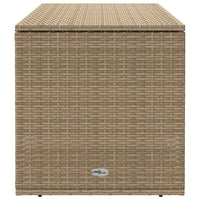 Scatola per Cuscini da Esterno Beige 100x55x55,5 cm Polyrattan