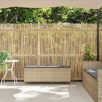 Panca da Giardino con Cuscino Beige 110x30x40,5cm in Polyrattan 4104157