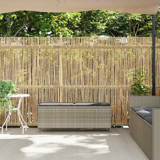 Panca da Giardino con Cuscino 110x30x40,5 cm in Polyrattan 4104159