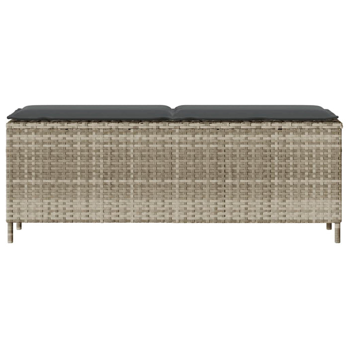 Panca da Giardino con Cuscino 110x30x40,5 cm in Polyrattan 4104159