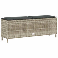 Panca da Giardino con Cuscino 110x30x40,5 cm in Polyrattan 4104159