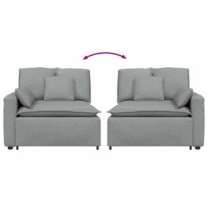 Modulo Terminale Bracciolo Divano Modulare con Cuscini-Sofa Modulare-Divanetto 100 cm 363291