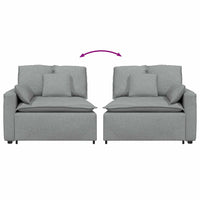 Modulo Terminale Bracciolo Divano Modulare con Cuscini 100 cm