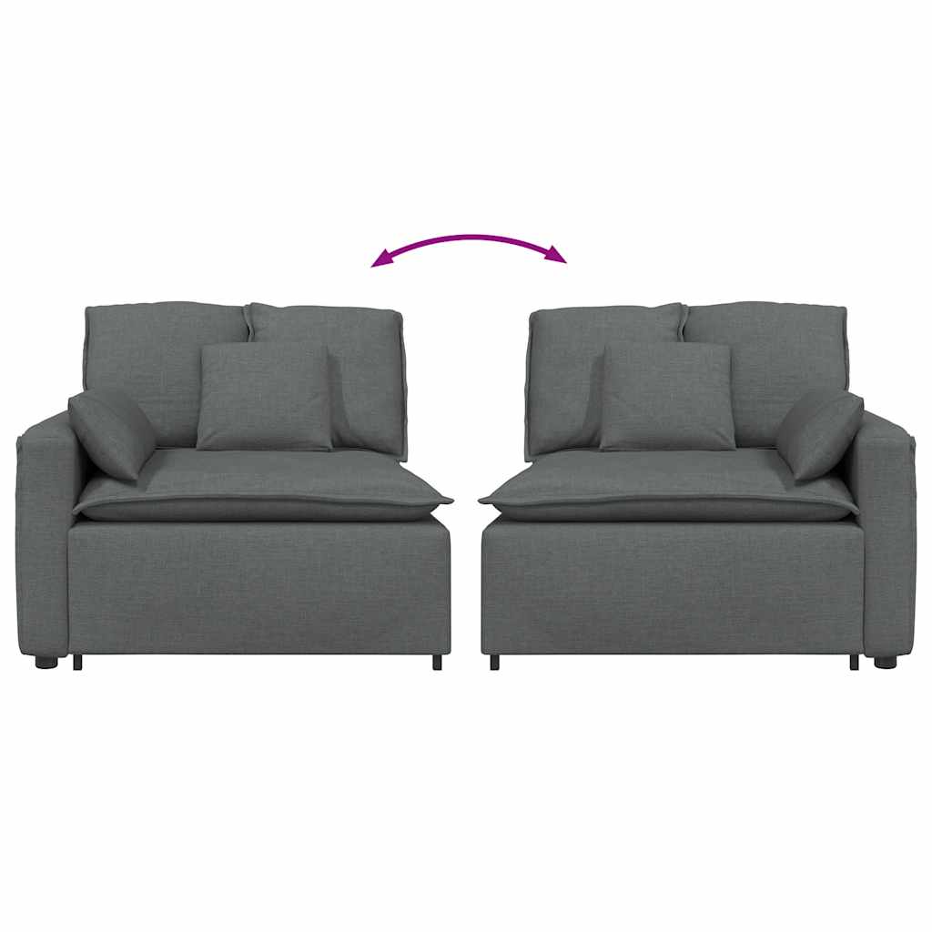 Modulo Terminale Bracciolo Divano Modulare con Cuscini-Sofa Modulare-Divanetto 100 cm 362323