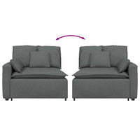 Modulo Terminale Bracciolo Divano Modulare con Cuscini-Sofa Modulare-Divanetto 100 cm 362323