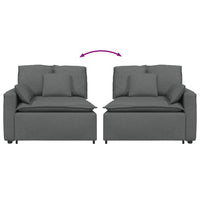 Modulo Terminale Bracciolo Divano Modulare con Cuscini 100 cm 4104388