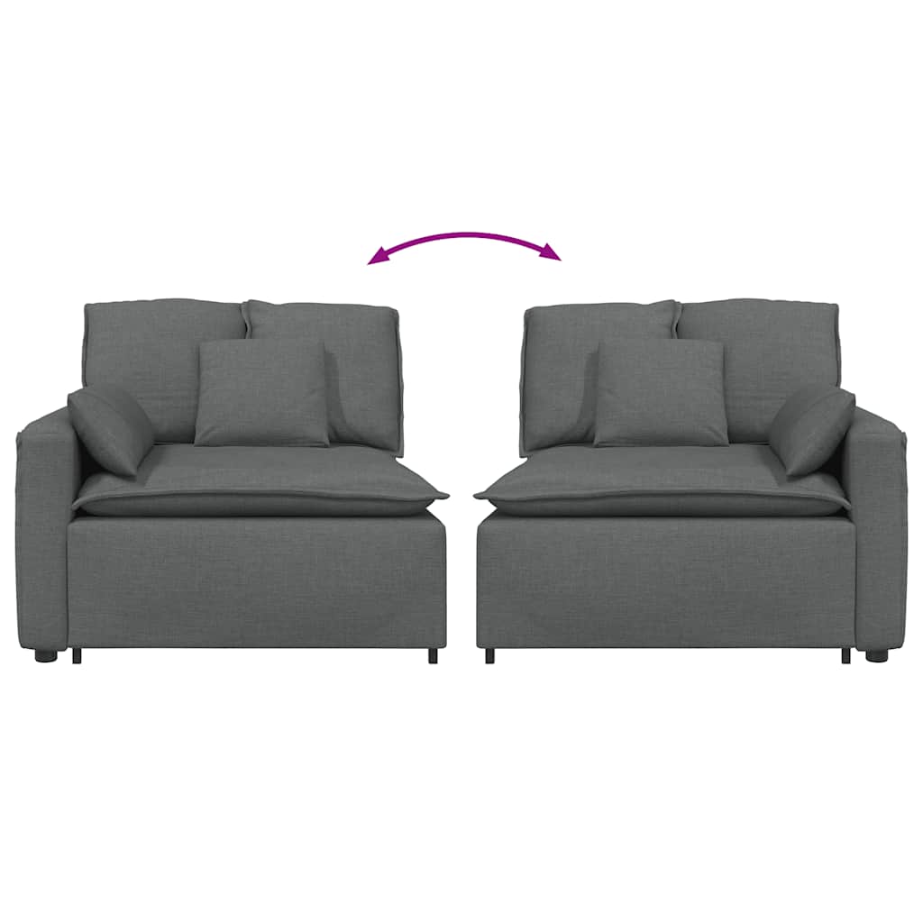 vidaXL Modulo Terminale Bracciolo Divano Modulare con Cuscini 100 cm