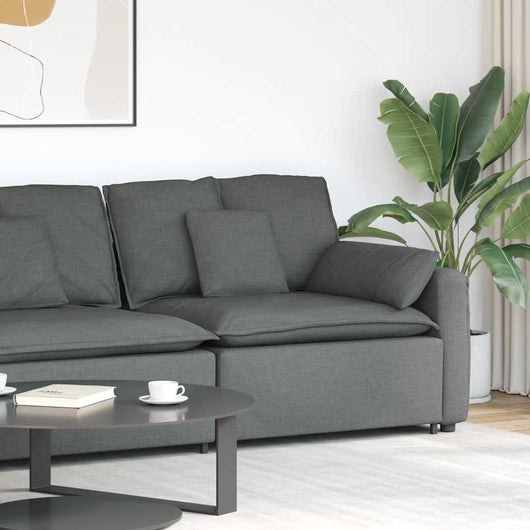 Modulo Terminale Bracciolo Divano Modulare con Cuscini-Sofa Modulare-Divanetto 100 cm 362323