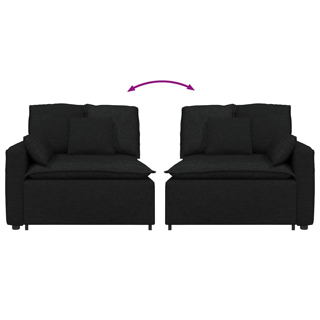 Modulo Terminale Bracciolo Divano Modulare con Cuscini 100 cm 4104389