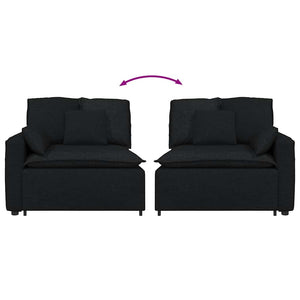 vidaXL Modulo Terminale Bracciolo Divano Modulare con Cuscini 100 cm