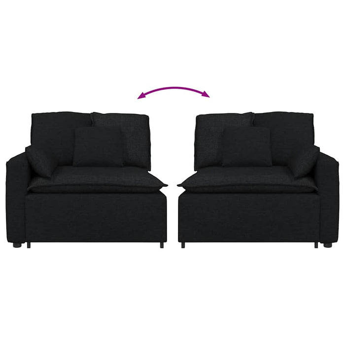 vidaXL Modulo Terminale Bracciolo Divano Modulare con Cuscini 100 cm