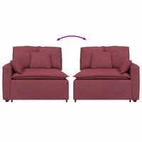 Modulo Terminale Bracciolo Divano Modulare con Cuscini 100 cm