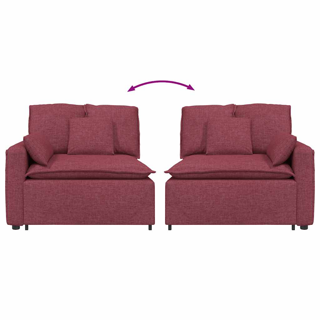 Modulo Terminale Bracciolo Divano Modulare con Cuscini 100 cm 4104390