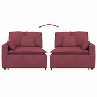 Modulo Terminale Bracciolo Divano Modulare con Cuscini 100 cm 4104390