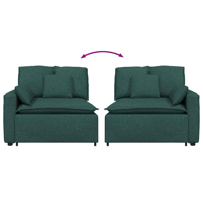 Modulo Terminale Bracciolo Divano Modulare con Cuscini-Sofa Modulare-Divanetto 100 cm 892097