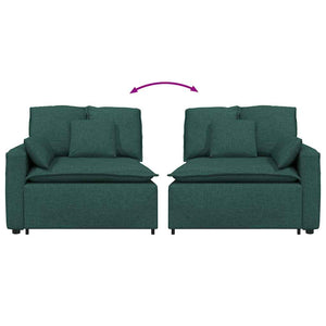 Modulo Terminale Bracciolo Divano Modulare con Cuscini 100 cm