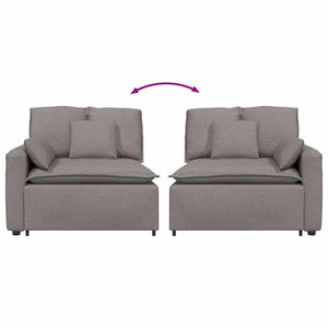 Modulo Terminale Bracciolo Divano Modulare con Cuscini-Sofa Modulare-Divanetto 100 cm 886951