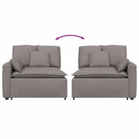 Modulo Terminale Bracciolo Divano Modulare con Cuscini 100 cm 4104392