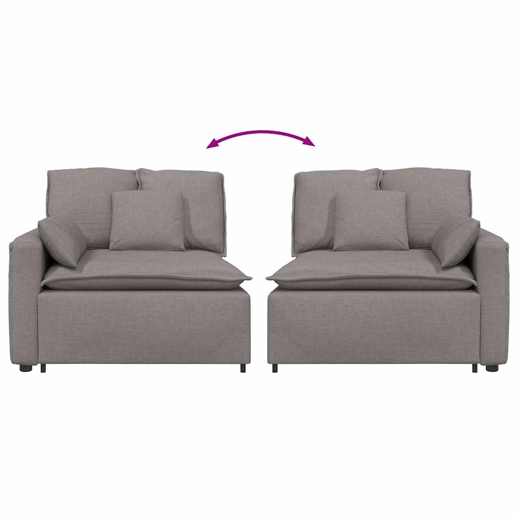 Modulo Terminale Bracciolo Divano Modulare con Cuscini 100 cm