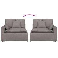 Modulo Terminale Bracciolo Divano Modulare con Cuscini 100 cm